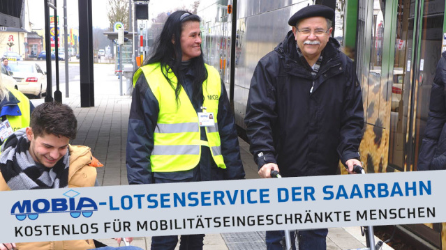 Der Mobia-Lotsenservice der Saarbahn